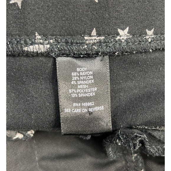 Torrid Pixie Ponte Knit Stretch Pull on Pants Metallic Stars Black Size 3R (3X) - Picture 8 of 16